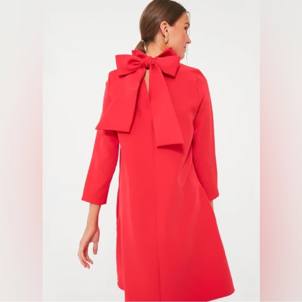 Tuckernuck Daphne Ruffle Neck Bow Dress